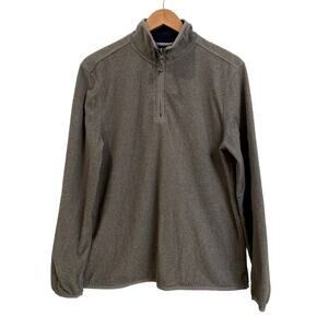 G.H. Bass & Co. Gray Fleece Quarter Zip Pullover Size Medium